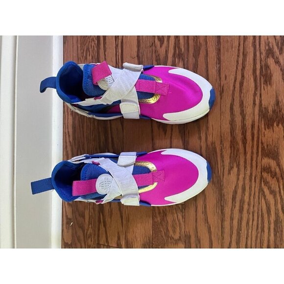 Nike Air Huarache City Racer Blue Fuchsia Blast Gs AJ6662-401 Size 4Y - Picture 3 of 6